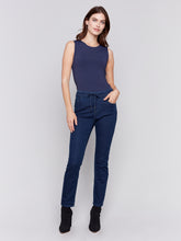 Load image into Gallery viewer, Charlie B - C5347X - Knit Jogger - Blue Black
