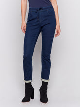Load image into Gallery viewer, Charlie B - C5347X - Knit Jogger - Blue Black
