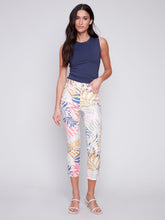 Load image into Gallery viewer, Charlie B - C5516 - Printed Stretch 5 Pockets Pant - Leaf

