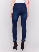 Load image into Gallery viewer, Charlie B - C5567 - Two Layers Back Tulip Hem Pant - Blue Black
