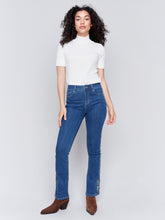 Load image into Gallery viewer, Charlie B - C5574 - Embroidered Jean - Indigo
