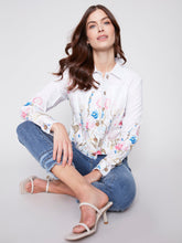 Load image into Gallery viewer, Charlie B - C6199PP - Linen Jacket With Frayed Edges - Pastel
