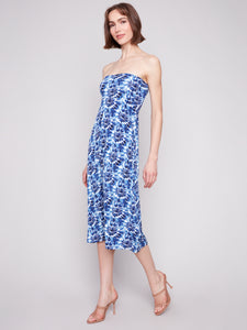 Charlie B - C7080P - Printed Skirt & Dress With Removable Straps - Lily