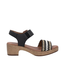 Load image into Gallery viewer, Rieker - D0N58-03 - Velcro Strap Sandals - Woven 2 Lugano
