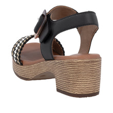 Load image into Gallery viewer, Rieker - D0N58-03 - Velcro Strap Sandals - Woven 2 Lugano
