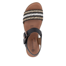 Load image into Gallery viewer, Rieker - D0N58-03 - Velcro Strap Sandals - Woven 2 Lugano
