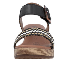 Load image into Gallery viewer, Rieker - D0N58-03 - Velcro Strap Sandals - Woven 2 Lugano
