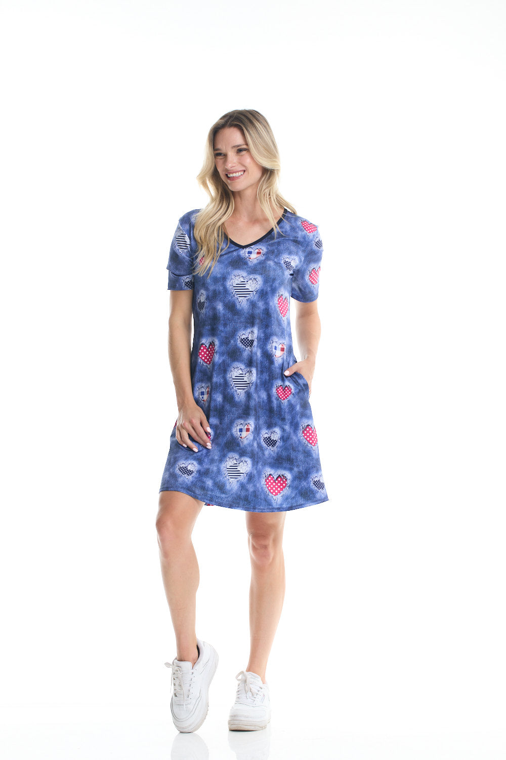 Gitane - MILAN - 1022 - A Line Dress - Hearts