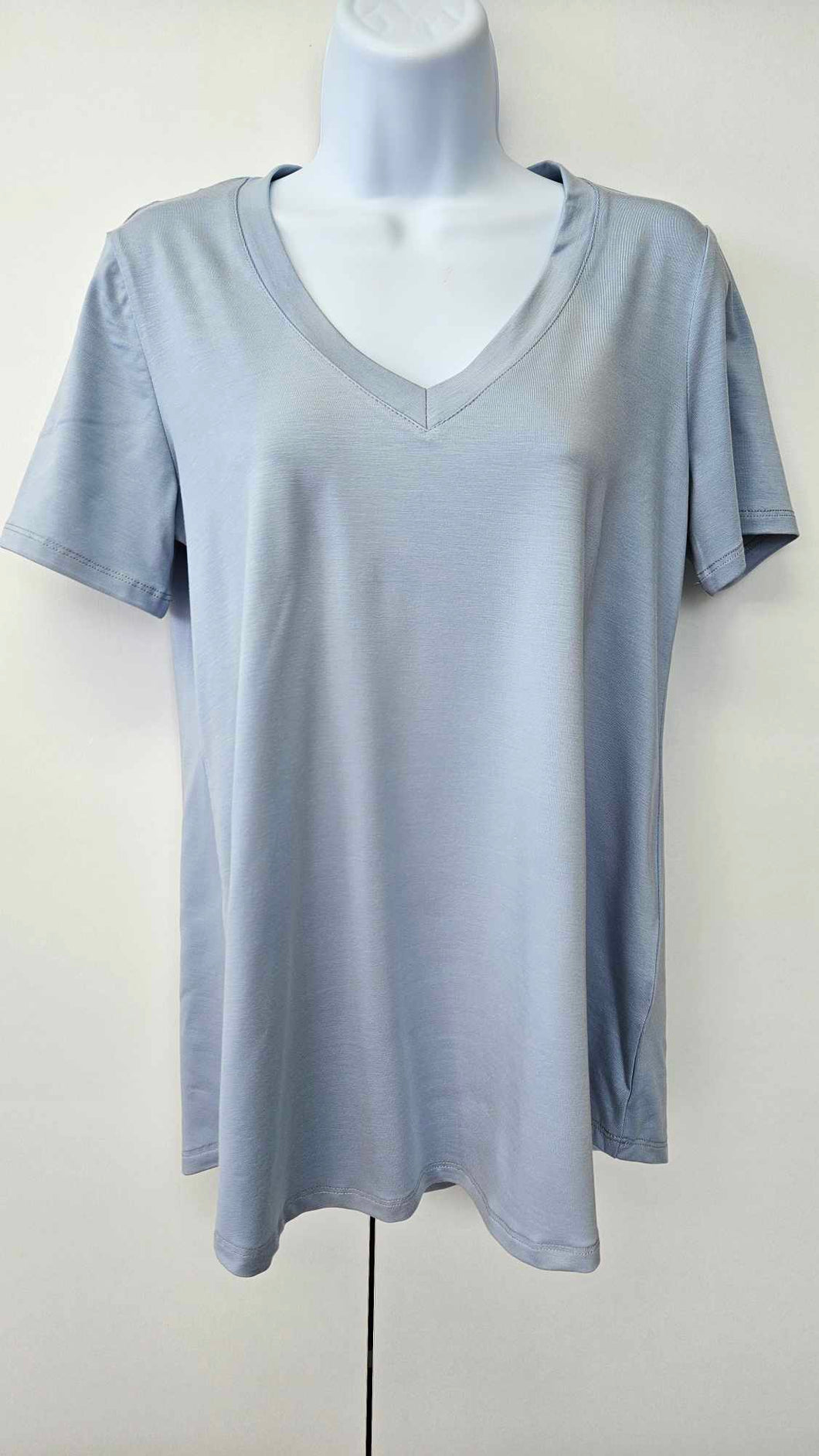PURE - 210-4571 - V-neck BAMBOO Tee - Cloud