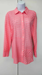 FDJ - 7163966 - Eyelet Blouse - Pink