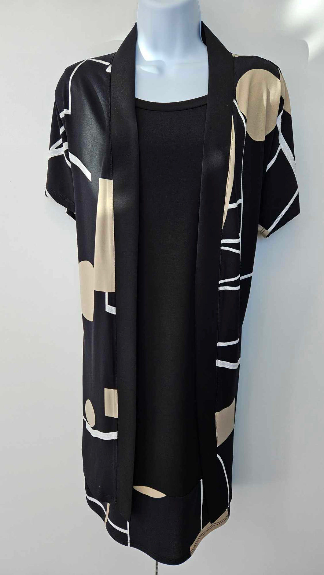Softworks - 97248 - 2PC Dress - Black/Tan
