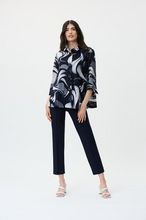 Load image into Gallery viewer, Joseph Ribkoff - 231244 - Swirl Print Jacket  - Navy/Vanilla
