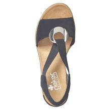 Load image into Gallery viewer, Rieker -  624H6-14 - Sandal - Navy Blue
