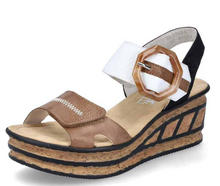 Load image into Gallery viewer, Rieker -  68176-64 - Sandal - Beige Combo
