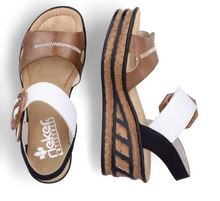 Load image into Gallery viewer, Rieker -  68176-64 - Sandal - Beige Combo
