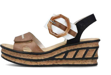 Load image into Gallery viewer, Rieker -  68176-64 - Sandal - Beige Combo
