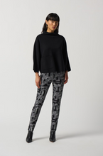 Load image into Gallery viewer, Joseph Ribkoff - 233285 -Abstract Print Slim-Fit Pant - Blk/Vanilla

