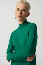 Load image into Gallery viewer, Joseph Ribkoff - 233949 - Mock Neck Sweater - Kelly Green
