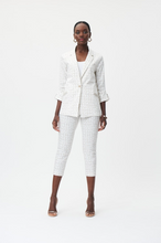 Load image into Gallery viewer, Joseph Ribkoff - 232174 - Printed Open Front Blazer - Vanilla/Black
