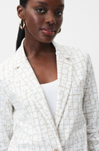 Load image into Gallery viewer, Joseph Ribkoff - 232174 - Printed Open Front Blazer - Vanilla/Black

