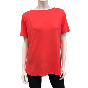 Gilmour - BT-1129 - Bamboo Short Sleeve Top - Pink Sherbet