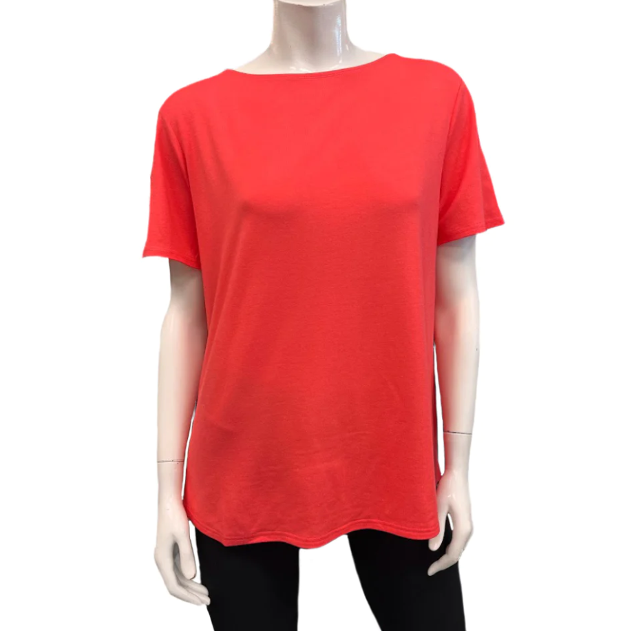 Gilmour - BT-1129 - Bamboo Short Sleeve Top - Pink Sherbet