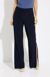 Joseph Ribkoff - 231169 - Pintuck High-Rise Pants - Midnight Blue 40