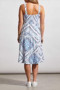 Tribal - 7845O-4542-2977 - Lined Tiered Dress with Pockets - Pacific Coast