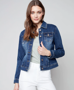 Charlie B - C6302S - Stretch Denim Jacket - Indigo