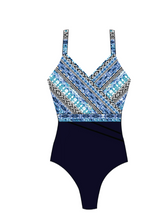Load image into Gallery viewer, Finz - FZPO60932 - Aquafit 1pc Cross Over Splice - Ink
