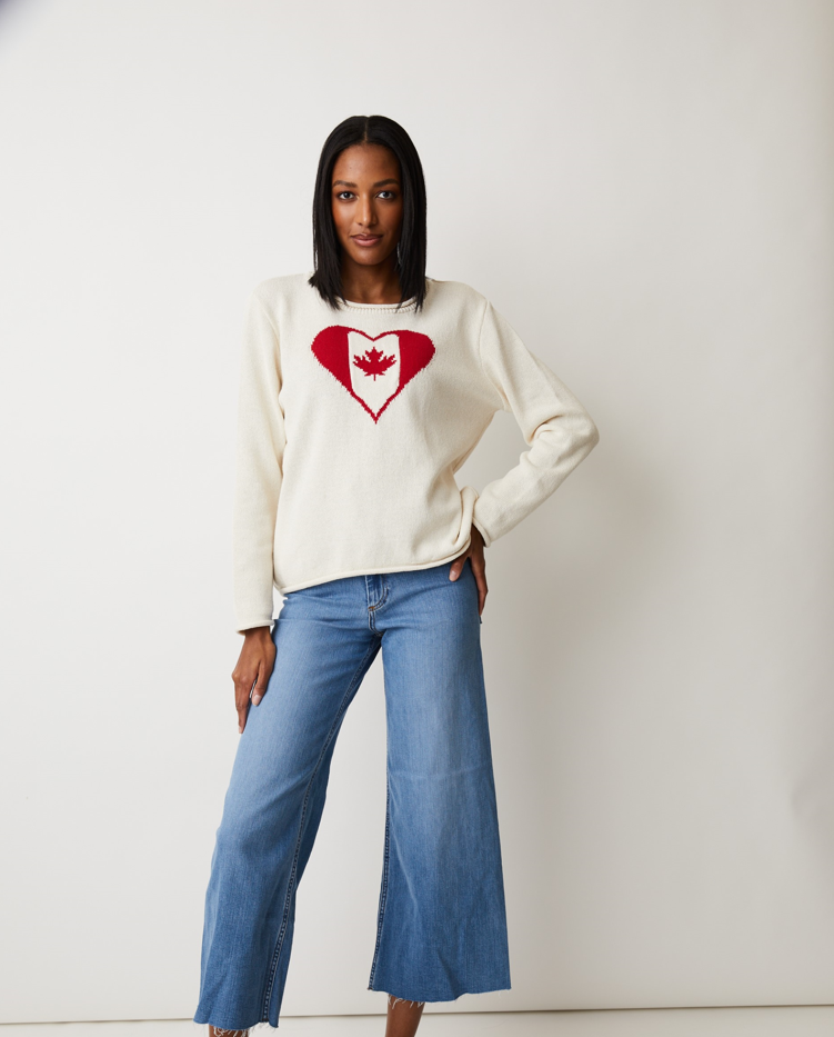 Parkurst - 87284 - Love Canada Sweater - Nat/Red