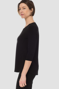 Joseph Ribkoff - 183171 - Classic 3/4 Length Top - Black