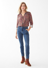 Load image into Gallery viewer, FDJ - 2469809 - Olivia Carpenter Straight Ankle Jean - Dark Blue
