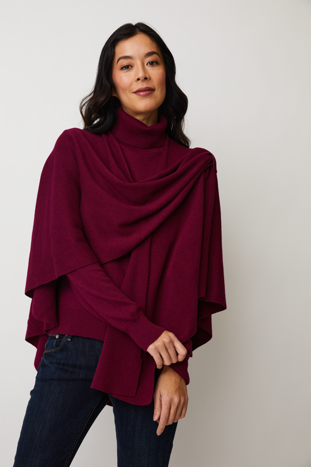 Parkhurst - 22081 - One Size Covi Wrap - Wine Petal