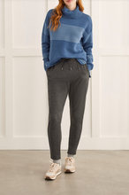 Load image into Gallery viewer, Tribal - 7865O - Turtleneck High Low Sweater with Side Slits - Blue Sky
