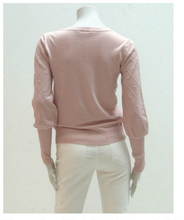 Load image into Gallery viewer, Point Zero - 8163042 - Crew Neck with Balloon Sleeve Sweater - Pink
