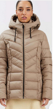 Load image into Gallery viewer, Point Zero - 8168601 - Hooded Winter Coat - Taupe
