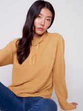 Load image into Gallery viewer, Charlie B - C2419R - Cotton Funnel Neck Sweater - Gold
