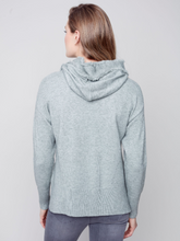 Load image into Gallery viewer, Charlie B - C2416R - Hooded Sweater With Fringe Detail - Spruce

