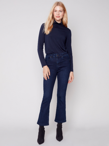 Charlie B - C5443 - Bootleg Stretch Jean - Blue Black