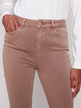 Load image into Gallery viewer, Charlie B - C5309RR - Slim Leg Regular Rise Cuff Jeans - Truffle
