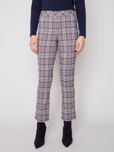 Load image into Gallery viewer, Charlie B - C5292RR - Plaid Pull-On Pant - Marine
