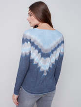 Load image into Gallery viewer, Charlie B - C1292VPK - Drop Shoulder Tie Dye Top - Denim
