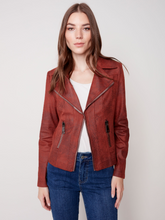Load image into Gallery viewer, Charlie B - C6282 - Faux Leather Jacket - Cinnamon

