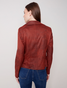 Charlie B - C6282 - Faux Leather Jacket - Cinnamon