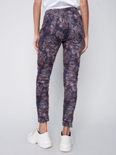 Load image into Gallery viewer, Charlie B - C5226R - Printed Suede Crinkle Pull-On Jogger - Paisley
