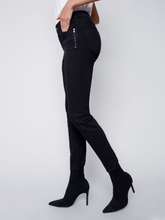 Load image into Gallery viewer, Charlie B - C5430 - Stretch Twill Pant With Pocket - Black
