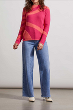 Load image into Gallery viewer, Tribal - 7931O -  Mock Sweater - Fuchsia Pink
