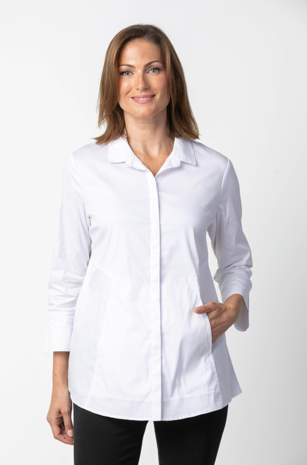 Habitat - 15019 - Pocket Blouse - White