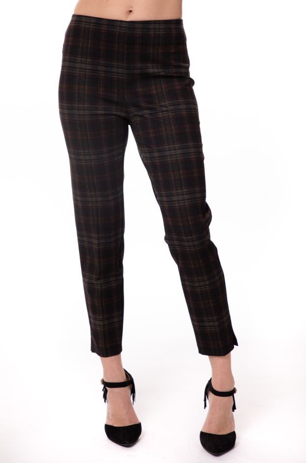 Bali - 8185 - Plaid Pull on Pants - Black